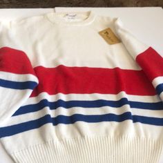 Preppyvibes Classic Vibes Well Made Sweaters Crewneck, Vienna, Crew Neck Sweater, Neck Sweater, Color Block, Men Sweater, Man Shop, Crew Neck, Red