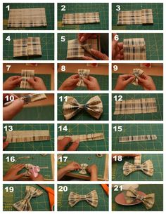 how to make a bow tie out of fabric and duct tape - step by step