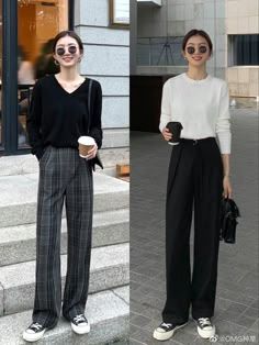 Korean Girl Fashion, Causual Outfits, Ulzzang Fashion, Mein Style, Casual Work Outfits, 가을 패션, Korean Street Fashion