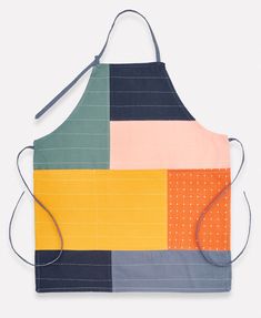 a multicolored apron on a white background