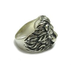 Sterling silver ring 925/1000, Lion Head .Stamped 925. Approximate weight 11.0 grams.Top width 2.1cm. All our jewels are made from solid sterling silver 925/1000 and are carefully crafted by hand in our family workshop. We dispatch your orders in 5 working days, worldwide and the postage is $5. We ship registered priority mail. Please allow 5-7 working days for delivery in Europe and 10-15 working days outside Europe. For any questions - please do not hesitate to contact me! Symbolic Sterling Silver Rings With Polished Finish, Symbolic Sterling Silver Rings Stamped 925, Polished Sterling Silver Rings, Symbolic Silver Sterling Signet Ring, Nickel-free Sterling Silver Rings In Silver, Symbolic Silver Hallmarked Rings, Sterling Silver Symbolic Signet Ring With Polished Finish, Symbolic Sterling Silver Signet Ring With Polished Finish, Unique White Gold Sterling Silver Signet Ring