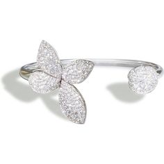 Imagine the beauty of a secret garden that you can wear on your wrist - that's what the Giardini Segreti Small Flower Bracelet is all about. Crafted in 18k white gold and adorned with 295 white diamonds, this bracelet is truly a masterpiece. It's inspired by the metamorphosis of leaves into butterflies, and the magic of gardens and their enchanting courtyards. Whether you're looking to treat yourself or give a special gift, this bracelet is a perfect choice for the woman who loves to express her The Metamorphosis, Pasquale Bruni, A Secret Garden, Diamond Birthstone, Simple Bracelets, Fine Jewelry Collection, Flower Bracelet, Elegant Accessories, Metal Bracelets