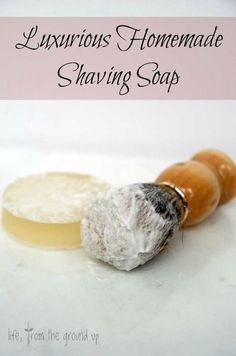 an image of luxurious homemade shaving soap