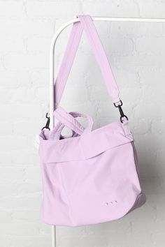 Carrie Catch All Shoulder Tote Bag - Lilac Casual Sports Shoulder Bag With Adjustable Strap, Large Capacity Crossbody Shoulder Bag For Sports, Large Capacity Crossbody Sports Shoulder Bag, Sporty Large Capacity Crossbody Shoulder Bag, Trendy White Sports Bag, Trendy Shoulder Gym Bag With Adjustable Strap, Sporty Everyday Nylon Travel Bag, Adjustable Strap Nylon Gym Bag, Modern Gym Bag With Adjustable Strap