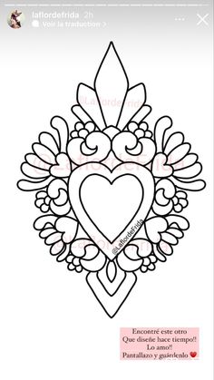 the heart is surrounded by angel wings and hearts on it's side, as well as