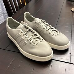 Brand New In The Box. Authentic Limited Edition Item. Synthetic Lace-up Golf Shoes With Boost Midsole, Beige Sneakers With Rubber Sole And Plain Toe, Beige Sneakers With Rubber Sole, Beige Plain Toe Sneakers With Rubber Sole, Casual Synthetic Golf Shoes With Cushioned Footbed, Casual Gray Plain Toe Sneakers, Casual Beige Plain Toe Sneakers, Gray Plain Toe Sneakers With Rubber Sole, Casual Synthetic Golf Shoes With Rubber Sole