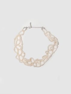 Inspired by Marie Antoinette, this detailed Pearl choker forms to your neck like a second skin. Make a statement no matter what clothes you have on. Sterling Silver XL Lace Pearl Choker Freshwater Pearls: 3.3mm - 5mm Width: 28mm Lobster Clasp Closure Adjustable: 2” Extension Total Length: 15" Made in L.A. Globally Sourced Materials Top of Production (TOP) Sample - are the first items off the production line that are checked for quality control. Warranty Terms Do Not Apply to Sample styles. All S Production Line, Pearl Choker, Marie Antoinette, Second Skin, Quality Control, Lobster Clasp, Freshwater Pearls, Choker, Matter