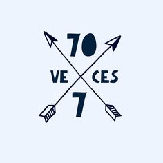 an arrow with the words 70 ces and arrows pointing in different directions on a light blue background