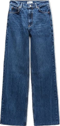 Zara Straight Leg Jeans For Streetwear, Zara Straight Leg Jeans With Pockets, Zara Wide Leg Denim Blue Jeans, Zara Mid-rise Jeans With Five Pockets, Zara Denim Jeans For Streetwear, Zara High Rise Jeans With Belt Loops, Zara Casual Flare Denim Jeans, Trendy Zara Wide Leg Jeans, Straight Jeans With Belt Loops For Streetwear