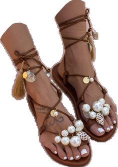 Brown Leather Sandals With Ankle Tie, Brown Leather Ankle Tie Sandals, Leather Ankle Tie Lace-up Sandals For Beach, Leather Lace-up Ankle Tie Sandals For Beach, Adjustable Flat Heel Lace-up Sandals For Beach, Brown Leather Bohemian Lace-up Sandals, Adjustable Brown Lace-up Sandals For Festival, Leather Ankle Wrap Lace-up Sandals For Beach, Bohemian Brown Leather Lace-up Sandals