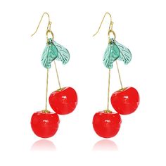 Claudia Kishi, Aesthetic Earring, Babysitters Club, Fruit Shape, Clothing Making, Colored Earrings, Sweet Smile, Earrings Aesthetic, Cherry Fruit