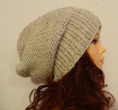 Ladies Winter Hats, Autumn Accessories, Knit Slouchy Hats, Oversized Hat, Chunky Hat, Slouchy Beanie Hat, Cable Knit Hat, Knit Men, Fall Accessories