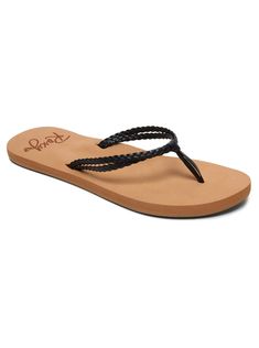 PRICES MAY VARY. Upper: Multi-strap synthetic Footbed: Soft EVA with etched Roxy script Outsole: Rubberlon Pool Shoes, Roxy Women, Braided Strap, Beach Shoes, Uk Fashion, Beach Pool, Synthetic Fabric, Pharmacy Gifts, Flip Flop Sandals