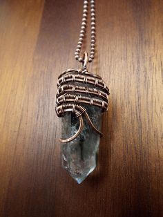 This Garden Quartz Point ( Lodolite ) is wrapped in copper wire and comes on a matching 20 inch chain. It is a beautiful crystal with many rainbows and inclusions. Garden Quartz: ( AKA Lodolite ) - a stone of journey, allows you to heal and release past issues/traumas that are holding you back, progress forward on your own path, clears past life or early childhood traumas that are causing you to hold fear and stress in current-day situations, allows you to see inside yourself and realize your worth, you are a unique being Wire Wrapped Crystal Point, Realize Your Worth, Wrapped Crystal Point, Childhood Traumas, Garden Quartz, Wire Wrapping Crystals, Quartz Points, Past Life, Crystal Points