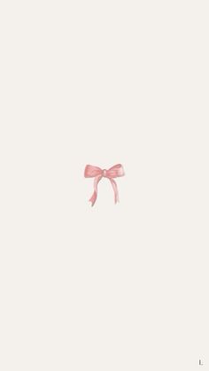 a pink bow on a white background