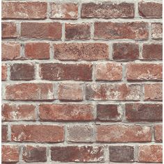 an old brick wall is shown in this image