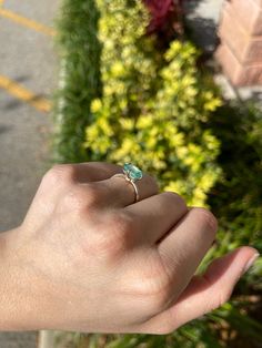 Setting Style: Four-Prong / Solitaire Setting Material: 14K Yellow Gold Gold Weight: 3.1 grams Main Stone: Emerald Shape: Round Weight: 2.86-carats Measurement: 10.11 mm x 7.38 mm Clarity: Very Good Color: Green Luster: Very Good - Excellent Brightness: Excellent Origin: Colombia Estimated retail value: $6,400.00 USD! If you have a special request for a custom-created item please contact us at 1 800 840 6828. Complimentary shipping with the USA & Certification of appraisal! Fine Jewelry Emerald Solitaire Ring For May Birthstone, Fine Jewelry Emerald Solitaire Ring In Round Cut, Emerald Ring With Vvs Clarity For May Birthstone Promise, Solitaire Emerald Cut Emerald Promise Ring, Emerald Cut Solitaire Emerald Promise Ring, Gift Pear-shaped Emerald Ring With Vvs Clarity, Green Topaz Emerald-cut Ring Fine Jewelry, Emerald Cut Green Topaz Ring Fine Jewelry, Green Emerald Cut Topaz Ring With Prong Setting