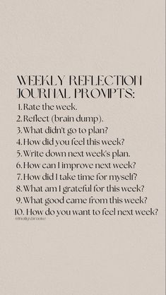 Journal Prompts For Monthly Reflection, Weekly Planner Prompts, Bujo Weekly Reflection, Weekly Planning Prompts, Mindless Journaling, Journal Prompts For The Week, Reflect Journal Prompts, Week Recap Journal Prompts, Week Reflection Journal Prompts