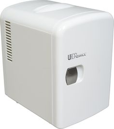 a white paper towel dispenser with the word u d r h c on it