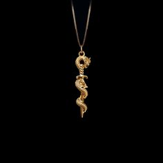 Elevate your style with our 14k Gold Sword Slicing a Dragon Pendant. This solid gold necklace showcases exquisite craftsmanship, symbolizing courage and victory in the face of mythical challenges. The 14 karat gold dragon-slaying sword pendant is more than just jewelry; it's a fine representation of heroic themes and the timeless allure of the sword and dragon motif, also available in 18k yellow gold. PENDANT INFORMATIONThis pendant is made of real, solid gold.• Made in USA• Material: 14k or 18k Jewel Design, Dragon Motif, Gold Dragon, Solid Gold Necklace, Solid Gold Chains, Mini Pendants, Dragon Pendant, Yellow Gold Chain, Yellow Gold Pendants