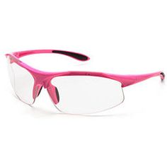 ERB - Ella Pink Safety Glasses Clear Lens Pink Anti-reflective Sports Sunglasses, Hard Working Women, Womens Safety, Protective Eyewear, Glasses Clear, Pink Frame, Pink Vest, Latex Gloves, Disposable Gloves