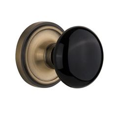 an image of a black door knob