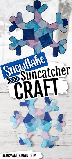 snowflake suncather craft with the title overlay