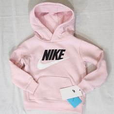 Nwt Bin Sa Pink Cotton Hoodie Top, Nike Pink Sweatshirt For Streetwear, Nike Hooded Tops For Spring, Pink Fleece Hoodie For Sportswear, Pink Sportswear Hoodie With Letter Print, Pink Sporty Crew Neck Hoodie, Pink Fleece Sportswear Hoodie, Pink Fleece Sportswear Sweatshirt, Pink Fleece Hoodie Sportswear