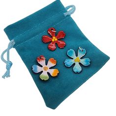 Elevate your style with these exquisite Handmade Flower Charms, where nature meets craftsmanship. Each charm is a small piece of art, meticulously crafted from glass enamel fused to copper, bringing the vibrant beauty of flowers to life in seven enchanting color options. 🌸 Nature's Palette: Choose from a spectrum of colors, from soft pastels to bold and bright hues. These Flower Charms encapsulate the diverse beauty of nature, allowing you to wear your favorite bloom in your preferred shade. 💎 Colorful Flower Shaped Jewelry For Gifts, Colorful Flower Shaped Jewelry Gift, Colorful Flower-shaped Jewelry For Gifts, Colorful Flower-shaped Jewelry Gift, Handmade Enamel Flower Jewelry, St Jude Necklace, Diverse Beauty, Oval Necklace, Flowers Handmade