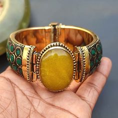 You will receive One Piece from any of Aventurine & Agate Natural Stones Brass Bangle Bracelet Openable Inlay Bangle Vintage Style Purely Handmade Unique Exclusive Bangle For Her. Metal : Brass Style  : Openable  Inside Diameter:    2.4" Approx. Many thanks for you visit my store ♥ if you have any question please contact us. For wholesale Price Please Convo me. You can order different items as many you like . Brass Bangle, Vintage Stil, Bangle Bracelet, Arm Band, Style Vintage, Natural Stones, Bangle Bracelets, Vintage Style, Agate