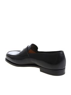 John Lobb college loafer in black leather, entirely hand-sewn, round toe, leather sole, fitting E. Composition: 100% Lh | John Lobb Men's Lopez Calf in Black | FW22/23 John Lobb, Mens Luxury, Luxury Retail, Luxury Shoes, Luxury Boutique, Loafer Shoes, Shoe Brands, Hand Sewn, Women Collection