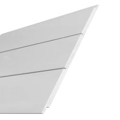 an angled view of a white wall against a white background