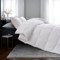 INGALIK All Season Comforter Set Queen Size, Cooling Down Alternative Comforter with Corner Tabs, Soft Luxury Hotel Bedding Comforter, Winter Warm, White White Comforter, Soft Luxury, Hotel Bed, Queen Comforter Sets