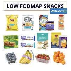 Snacks For Sensitive Stomachs, Lowfod Map Meal Plan, Low Fodmap Snacks Store Bought, Ibs Meal Ideas, Ibs Meal Plan, Low Fodmap Diet Food Lists, Lowfod Map, Ibs Foods To Eat, Fodmap Diet Food Lists