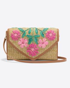 Embroidered Clutch Spring Embroidered Shoulder Bag For Travel, Embroidered Shoulder Bag For Travel In Spring, Spring Travel Shoulder Bag With Embroidery, Spring Multicolor Floral Embroidery Shoulder Bag, Spring Multicolor Floral Embroidered Shoulder Bag, Spring Floral Embroidered Crossbody Shoulder Bag, Spring Floral Embroidery Crossbody Shoulder Bag, Spring Travel Shoulder Bag With Multicolor Embroidery, Spring Floral Embroidered Clutch