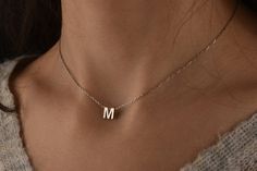 You can customize this personalized necklace with a letter of your choice. All our personalized initial necklaces are suitable for all kinds of clothing and add a great sparkle to your wardrobe. #personalizednecklace #14kgoldnecklace #personalizedchoker #customnecklace #personalizedjewelry #personalizedgift #namenecklace #initialnecklace  #lovegifts #personalizedpendant #birthdaygiftromantic #romanticgifts #giftsforbestfriend Xo Necklace, Name Necklace Gold, Delicate Gold Necklace, Necklace Name, Diamond Cross Necklaces, Choker Pendant, Diamond Solitaire Necklace, Initial Necklace Gold, Diamond Cross Pendants