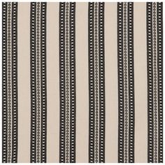 a black and white striped rug with an intricate design on the bottom half of it