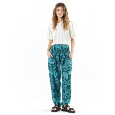 PRICES MAY VARY. HIGH QUALITY BOHO PANTS:- Made from soft, breathable rayon, our premium quality boho pants for women are ultra light-weight and silky smooth, making them suitable for all weather. Funky, vibrant colors ideal for traveling, hiking, yoga, exercise and more. PERFECT FITTING LOOSE PANTS FOR ALL:- Our wide legged hippie pants come in 5 sizes from S all the way to XXL, making them ideal for petite and plus size women alike. The loose and comfortable fit also makes them ideal maternity Yoga Trousers, Elephant Pants, Boho Clothes, Beach Lounge, Yoga Pants With Pockets, Hippie Pants, Hippie Clothes, Cozy Pajamas, Yoga Exercise