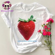 Product details: ✔️ NAME: Made In Los Angeles From Mother Strawberry T-Shirt, Strawberry Lover T-Shirt, Mother's Day Gift, Strawberry Festival Shirt ,Fruit Lover Mom Gift. ✔️ IMPORTANT NOTE: Both Men and Women can we our shirts because this is unisex style t-shirts;  Wash item inside out in cold water, do not bleach, do not dry clean, do not iron directly on the design. ✔️ MATERIAL: 5.3-ounce, 100% cotton (99/1 cotton/poly (Ash) & 90/10 cotton/poly (Sport Grey); Heavyweight classic unisex tee; T Festival Shirts, Tee Shirt Designs, Unisex Fashion, Mother's Day Gifts, Fashion Inspo Outfits, Gifts For Mom, Shirt Designs, How To Draw Hands, Bathing Beauties