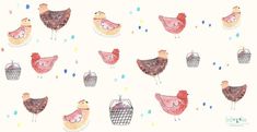 Chickens | Children's Illustrators | Children's Books | Kids Pattern Kids Pattern