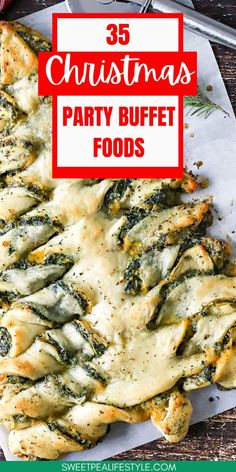 This post is filled with Christmas Party Buffet Food Ideas! Super easy recipes that will make the most wonderful time of year even better! If you're hosting a party this holiday season, take a look at these recipes! It's got everything from Christmas Tree Shaped Food Ideas to Super Easy recipes, and Healthier options for your party. Christmas Eve Party Food Ideas, Christmas Drop In Party Food, Holiday Party Catering Ideas, Christmas For A Crowd Dinners, Fun Christmas Food Ideas Parties, Christmas Dinner Finger Foods, Food For A Christmas Party, Christmas Food Buffet Ideas, Christmas Lunch Party Ideas