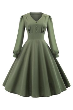 Vintage Fitted Dress For Banquet, Elegant A-line Midi Dress For Vintage Fashion, Spring Banquet Vintage Dress, Retro Solid Color Midi Dress, Vintage V-neck Party Dress, Retro V-neck Wedding Dress, Elegant Solid Color Fitted Vintage Dress, Elegant Fitted Vintage Dress In Solid Color, Vintage Knee-length Dress For Banquet