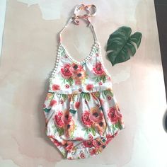 Never Used Floral Romper, White Silver, Kids Shop, Color White, Rompers, One Piece, Floral, Silver