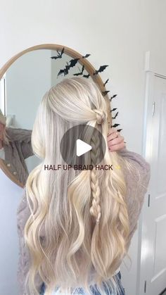 MCCALL | Lifestyle + Hair on Instagram: "POV: You want to do something different with your hair 🫢�✨ more easy hair tutorials on my page 🫶🏼

#easyhairstyles #braidseason #braidstyles #halfup #easyhairtutorial #longhairstyles #hairhack #braids #halfuphalfdownhairstyle #fallhairtrends #fallstyleinspo #hairinfluencer #hairideas #hairinstagram" Hairstyle Updo, Wavy Curls, Hairstyle Tutorials, School Hair, Fall Hair Trends, Easy Hair, Half Up Half Down Hair, Oval Faces