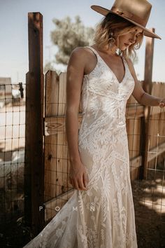 P3046 - Double Straps V-Neck Lace Appliques Sleeveless Bohemian Weddin – POMNIA Illusion Lace Wedding Dress, Dreamers And Lovers, Burgundy Prom Dress Long, Cheap Wedding Dress Boho, Cheap Lace Wedding Dresses, Sparkle Prom Dress, Bohemian Wedding Dress Lace, Wedding Gown Styles, Beach Wedding Dress Boho