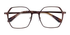 Matte Brown geometric eyeglasses available in variety of colors to match any outfit. These stylish full-rim, large sized aluminium alloy eyeglasses include free single-vision prescription lenses, a case and a cleaning cloth. Geometric Eyeglasses, Spring Hinge, Prescription Eyeglasses, Prescription Lenses, Cleaning Cloth, Face Shapes, Aluminium Alloy, Contemporary Style, Lenses