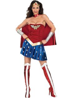 a woman dressed in a wonder costume