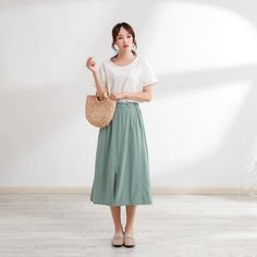 Size Chart :  It is the garment's measurements, Not body measurements . Size XS:  Flexible Waist: 65cm-80cm（25.6"-29.5"）, Length: 75 cm （29.5"） Size S: Flexible Waist: 70cm-85cm（27.5"-33.5"）, Length: 75 cm （29.5"） Size M: Flexible Waist: 75cm-90cm（29.5"-35.5"）, Length: 75 cm （29.5"） Size L: Flexible Waist: 80cm-95cm（31.5"-37.5"）, Length: 75 cm （29.5"） Size XL: Flexible Waist: 90cm-105cm（35.5"-41.5"）, Length: 75 cm （29.5"） Size XXL: Flexible Waist: 100cm-115cm（39.5"-45.5"）, Length: 75 cm （29.5"） Size 3XL: Flexible Waist: 110cm-125cm（43.5"-49.5"）, Length: 75 cm （29.5"） Size 4XL: Flexible Waist: 120cm-135cm（47.5"-53.5"）, Length: 75 cm （29.5"） Size 5XL: Flexible Waist: 130cm-145cm（51.5"-57.5"）,  Length: 75 cm （29.5"） Size 6XL: Flexible Waist: 140cm-150cm（56.5"-63.5"）,  Length: 75 cm （29.5"） 🌸 Casual High-waisted Pencil Skirt In Solid Color, Casual High Waist Solid Color Pencil Skirt, High Waist Cotton Gathered Skirt, High Waist Gathered Cotton Skirt, Casual High Waist Gathered Skirt, Casual Solid Color Relaxed Mini Skirt, High Waist Solid Pencil Skirt With Pockets, High Waist Cotton Gathered Maxi Skirt, Casual Solid Color Flared Pleated Skirt