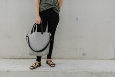 Crossbody Bag, Gray Tote Bag, Top Handle Tote Bag compact tote bag . vegan black straps . elegant wool felt bag . gray melange designer bag . shoulderbag with zipper . elegant crossbody bag . designer bag . packable bag . . . . . . . . . . . . . . . . . . . . . . . . . . . . . . . . . . . . . . . . . . . . . . . This is a very comfortable bag for everyday use. It is perfect for minimalistic design lovers - it has simple shape, beautiful and intense colors, good finishing. Classic design makes th Modern Bag With Adjustable Strap As Gift, Crossbody Zipper Pouch Bag For Shopping, Crossbody Bag With Zipper Pouch For Shopping, Crossbody Shopping Bag With Zipper Pouch, Modern Bucket Bag Tote As Gift, Modern Bucket Tote Bag For Gifts, Minimalist Bags With Removable Pouch As Gift, Modern Bucket Tote Bag As Gift, Modern Tote Satchel As A Gift