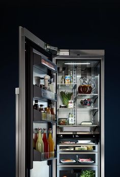 Perlick 24 Panel Ready Built-in Refrigerator Solid Overlay Door Right Hinge - America Best Appliances, LLC Produce Bin, Column Refrigerator, Stainless Steel Panels, Counter Depth Refrigerator, Built In Refrigerator, High End Kitchens, Counter Depth, Best Appliances, Solid Doors